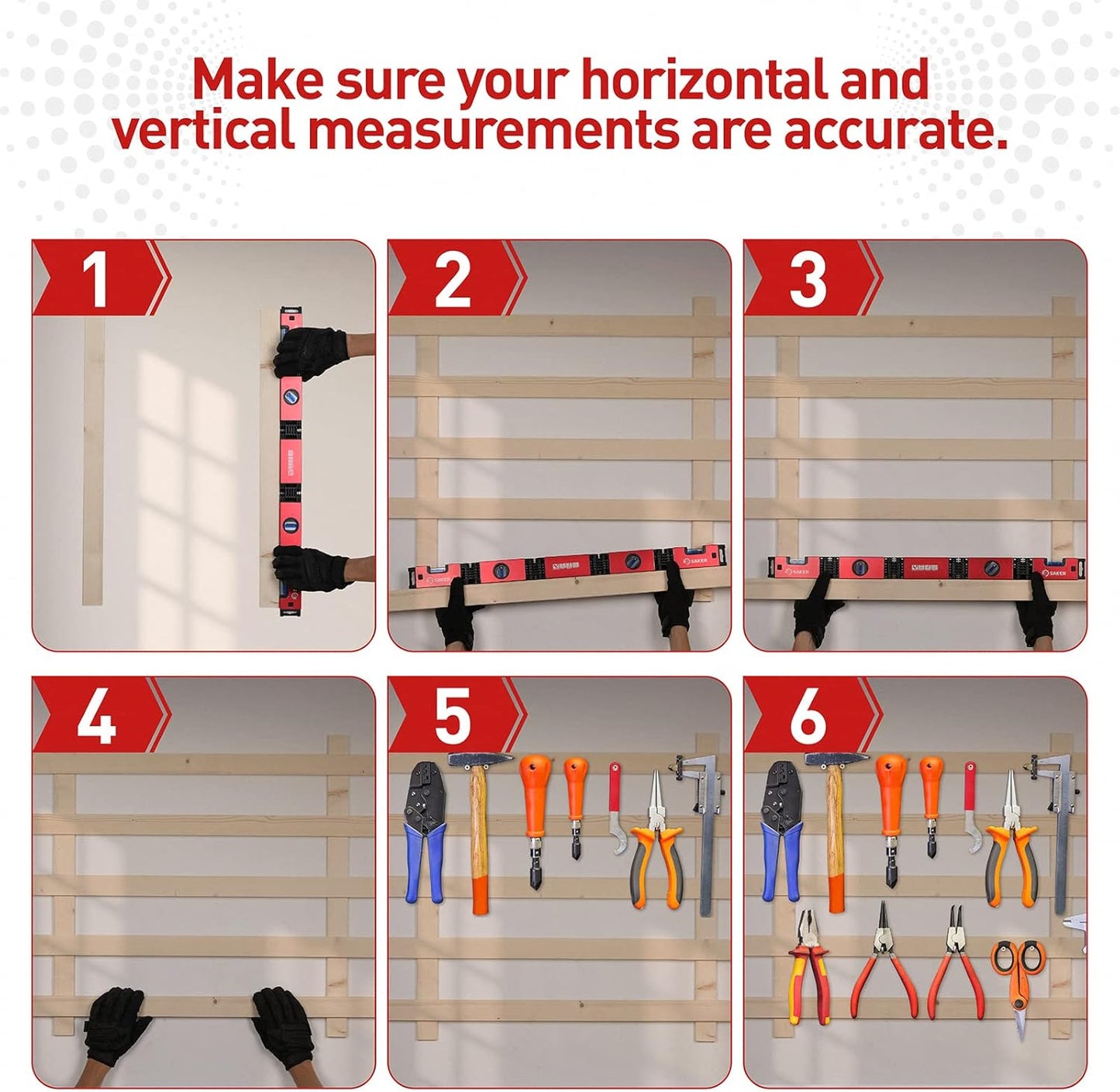 28-Inch Saker Multi-Function Foldable Level Tool for Woodworking & Precise Measurement