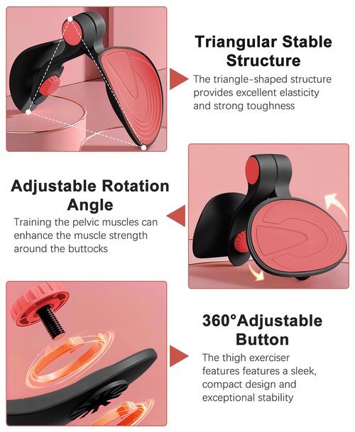 Kegel Exerciser, Pelvic Floor Muscle Exercise Devices for Women, Inner Thigh Exerciser Leg Workout Equipment Thigh Trainer for Male Hip Trimmer Inner Thigh Toner Workout