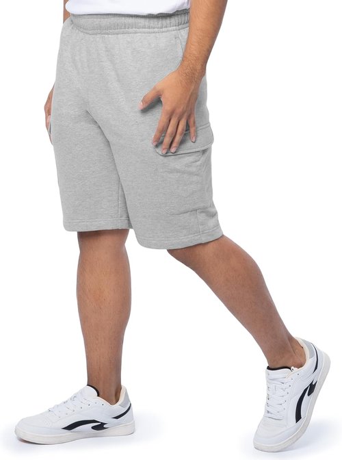 Fruit of the Loom Men's Cargo Shorts - Comfortable Fleece Fabric | Perfect for Summer Wear