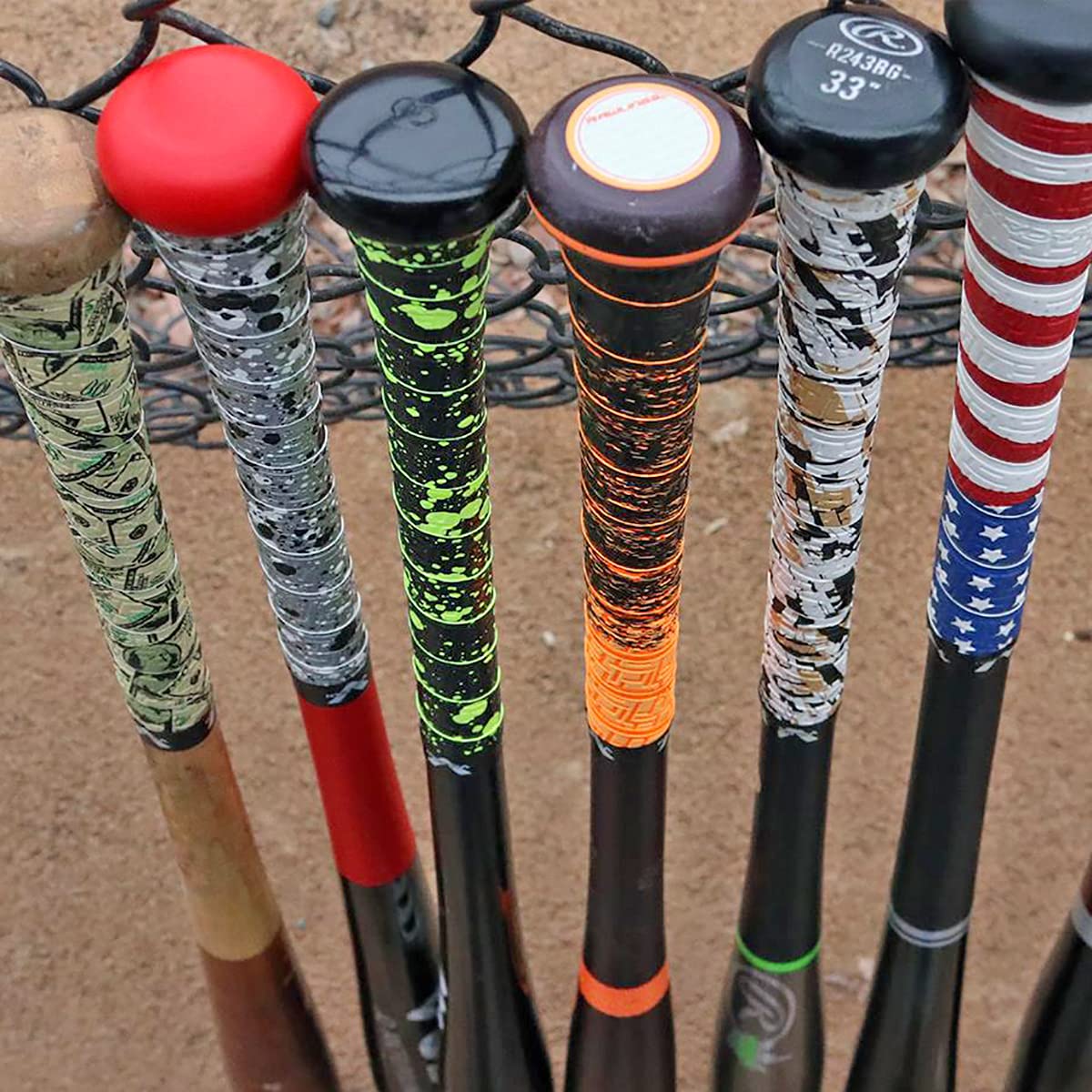 Vulcan Sporting Goods Co. Black/Max Cool Pickleball Overgrip (3 Pack)