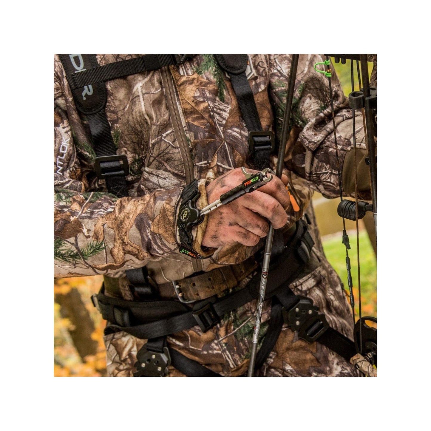 TRUGLO Nitrus Dual-Jaw Ultra-Smooth Extremely Quiet Archery Release Aid, Side-Lock Connection, Realtree Camo