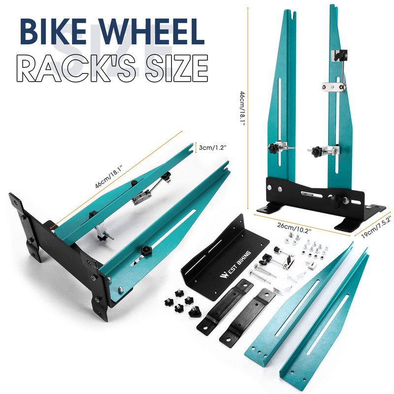 XIWUEI Wheel Truing Stand - Professional Bicycle Wheel Maintenance with Spoke Wrench, Removable Multi-function Bicycle Wheel Alignment Repair Tool ,Great Tool for Rim Truing For MTB Road