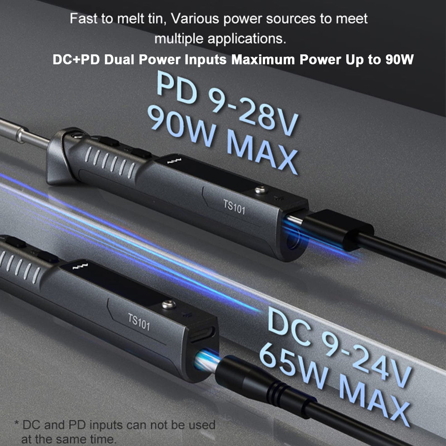 TOOLSAGE TS101 Soldering Iron Kit TS100 Upgraded PD DC Programmable Mini Portable Fast Heat Soldering Iron Station with I Tips Set