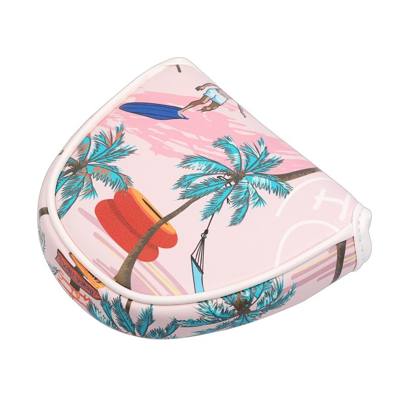SHABIER Pink Aloha Tropical Hawaii Surf Beach Design for Mallet Headcover