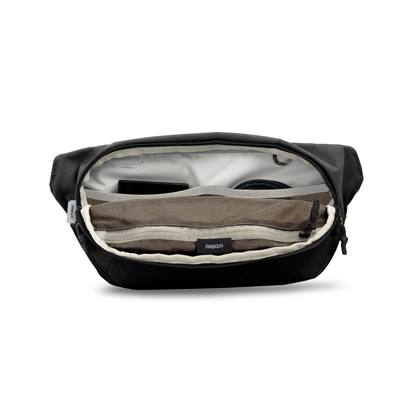 orbitkey Urban Sling – Compact Crossbody Bag with Adjustable Strap & Quick Access Pockets – Lightweight Everyday Carry Sling for Travel, Work, Gym & Outdoor Adventures (Black)