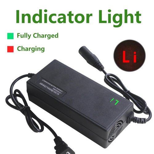 Zylvro Universal Electric Bike Charger, 54.6V, 2AH, for 48V Lithium Battery, for DeepPower K301/ E14 / DTTZH/ASKGO/APYEAR/LELEKUAI and Other E-Bike, Black