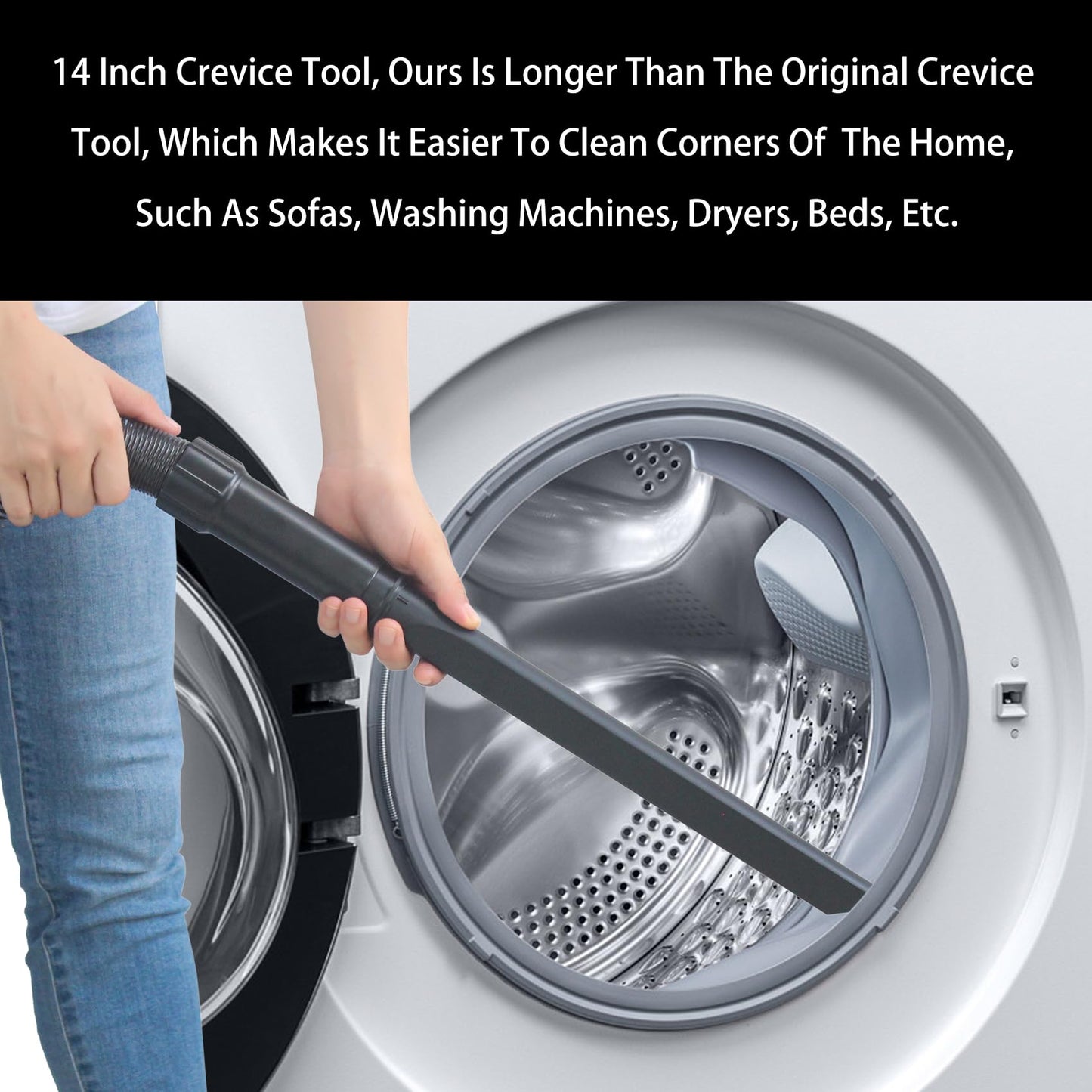 CPAI Replacement Crevice Tool for Bissell 3508 1520 2112 2690 21129 23T7 2112R 2112Z 2112N 15204 15207 15208 15209 1520L 1520N 1520R 1520U 1520V 1520W 1520X PowerForce Compact Upright Vacuum