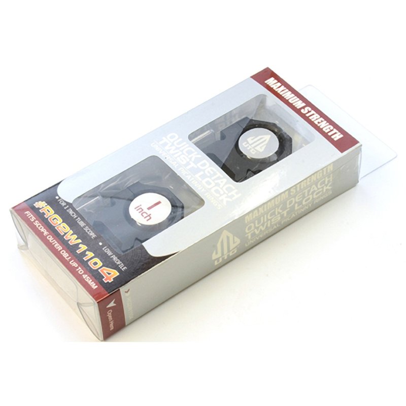 UTG 1"/2PCs Low Pro Max Strength Picatinny Rings, 18mm Wide