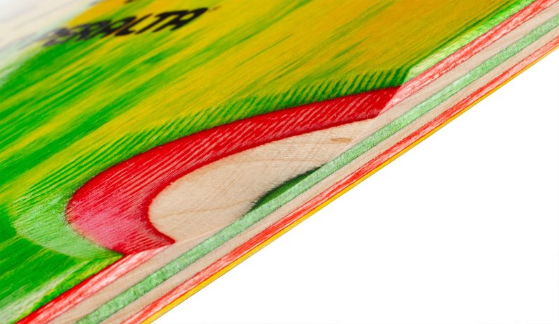 Powell Peralta Mike McGill Skull & Snake Skateboard Deck, Rasta Fade, 10" x 30.125"