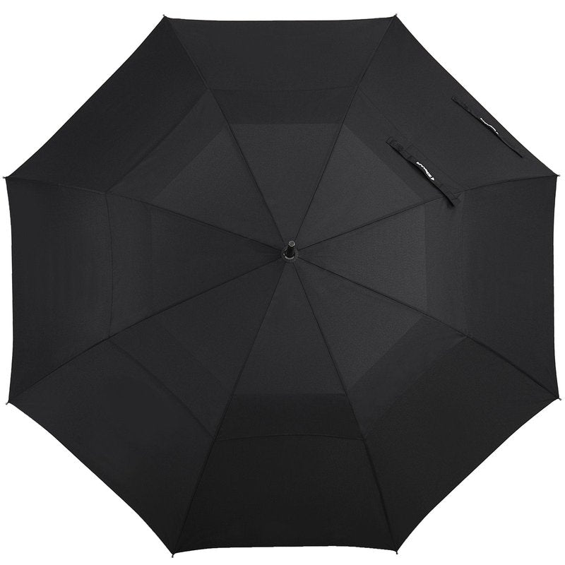 ZEKAR Wooden J-Handle Umbrella, 54/62 inch, Classic Large Windproof Stick Umbrella, Auto Open for Men and Women Golf umbrella (Yellow, 62”)