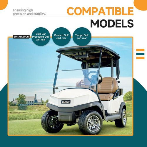 1" Rear Lift Kit Compatible with Club Car Precedent, Onward & Tempo Golf Carts 2004-2024, Rear Height Extension Spacer for Gas & Electric Models, Golf Cart Accessories