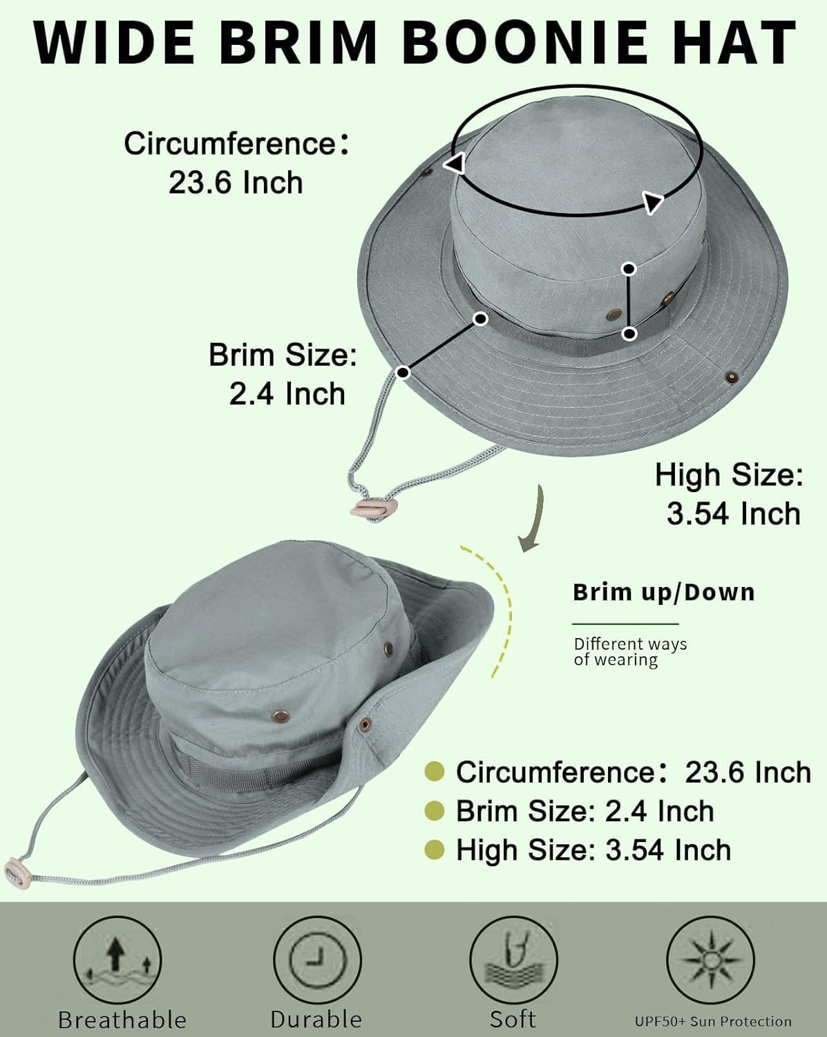 Skiennix Bucket Hat - UPF 50+ UV Protection for Men & Women | Foldable Boonie Hat for Hiking & Beach