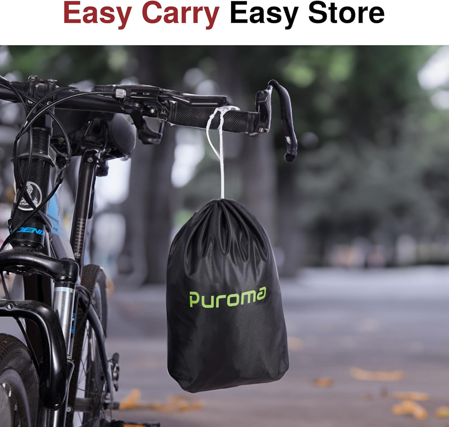 Puroma Bike Cover - 210D Waterproof Outdoor Storage for 1-3 Bikes | UV, Dust & Wind Protection
