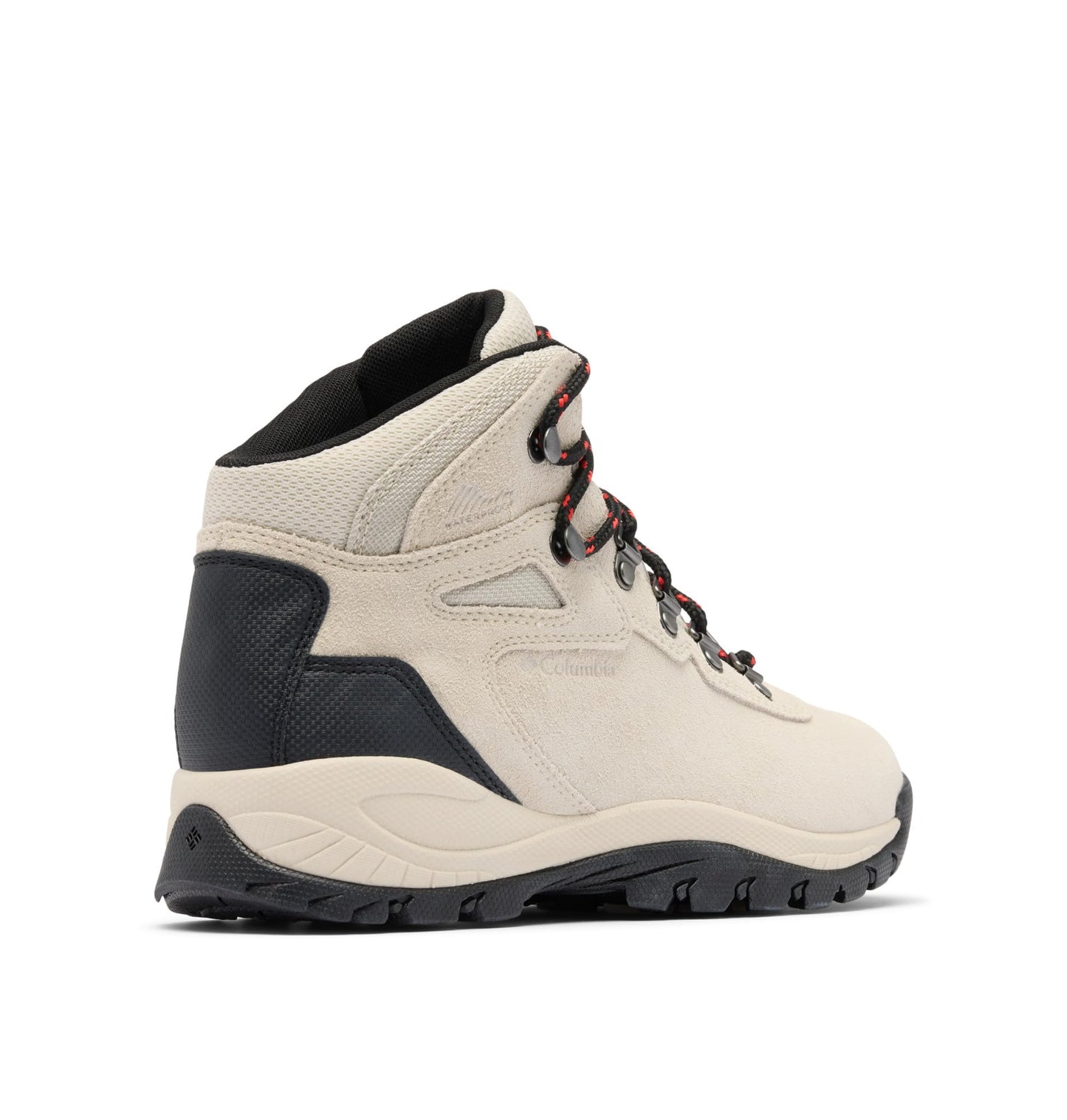 Columbia Women's Newton Ridge Plus Waterproof Amped, Cloud Grey/Poppy Red, 8.5 Wide
