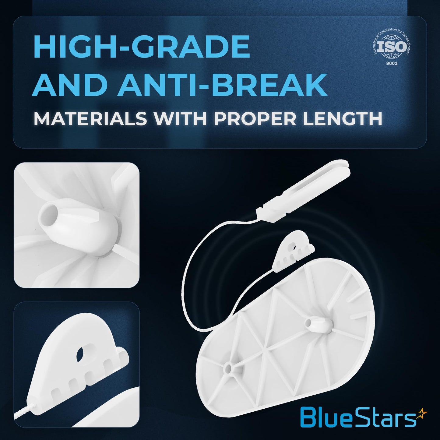 BlueStars 8194001 Dishwasher Door Balance Link Kit - Compatible with Kenmore Whirlpool KitchenAid Dishwashers - Easy to Install - Replaces 1059756 8270018 AP3775412 PS972325