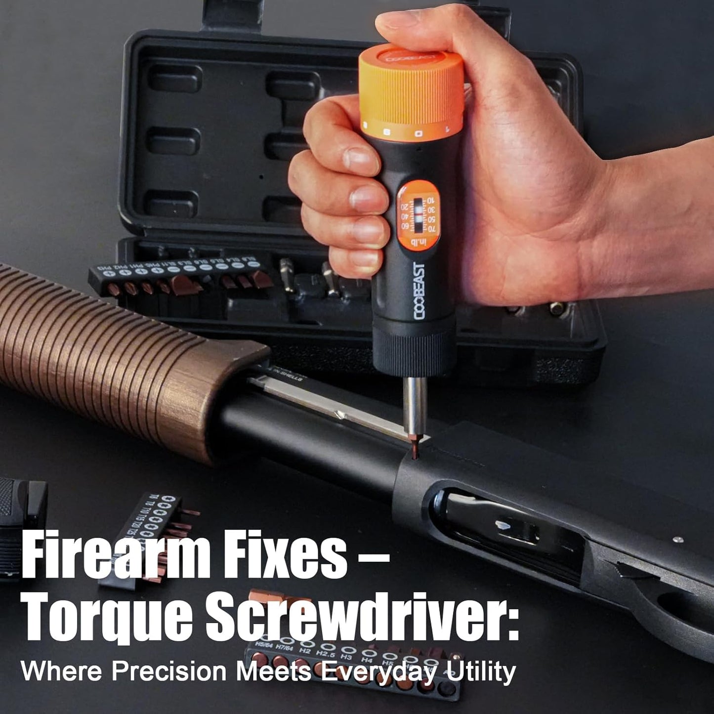 49-Piece Torque Screwdriver Set with 10-70 Inch Pound Torque Wrench & S2 Bits for Bike Repair