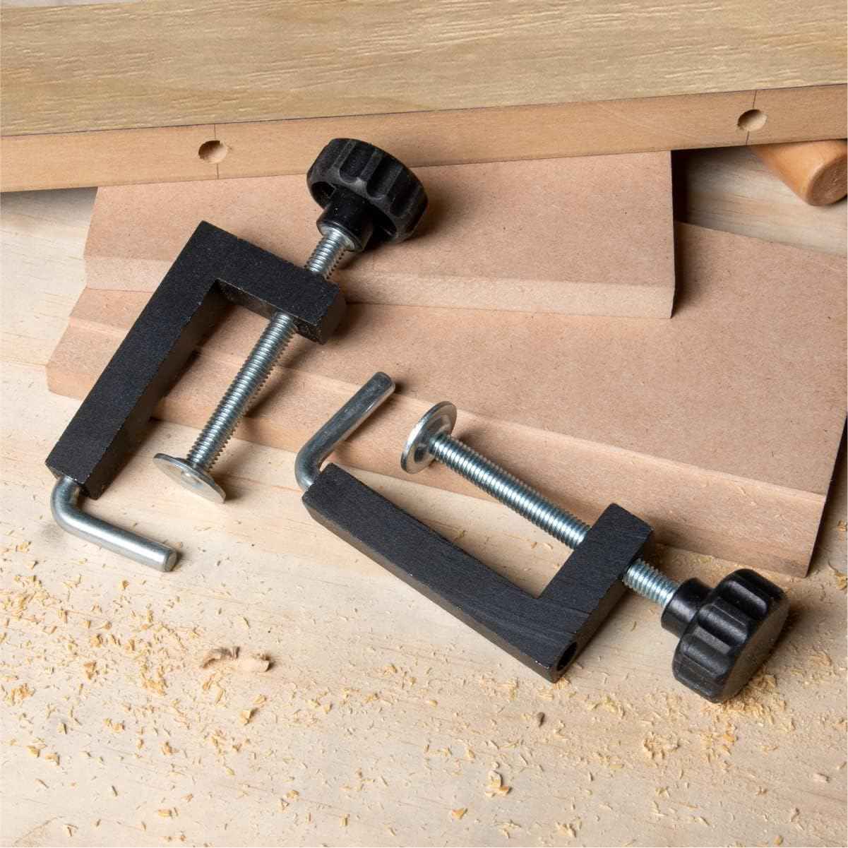 POWERTEC Adjustable Roller Stock Guide for Table Saw & Router - Enhance Safety & Reduce Kickback (Model 71935)