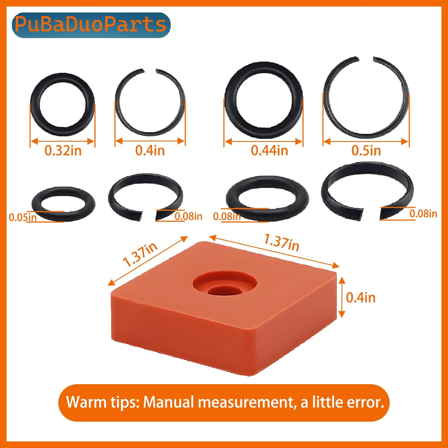 (10+10 Sets) 3/8" & 1/2" Impact Wrench Retainer Rings with O-Ring Kit Includes Retainer Ring Anvil Install Tool, Compatible with Milwaukee Electric/Pneumatic Impact Wrench