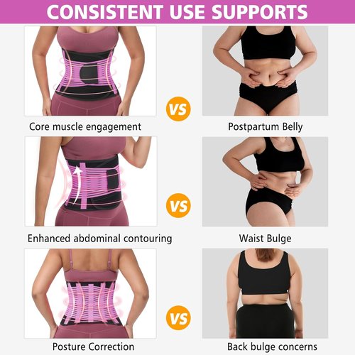 KOOCHY Waist Trainer - Adjustable Sweat Band for Tummy Control & Weight Loss | Fitness Gym Accessory