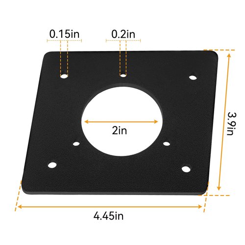 Jerbor Golf Cart Charging Port Adapter Fits for Noco GCP1, AC Charger Port Adapter Plate Fits for EZGO TXT 110v 36v