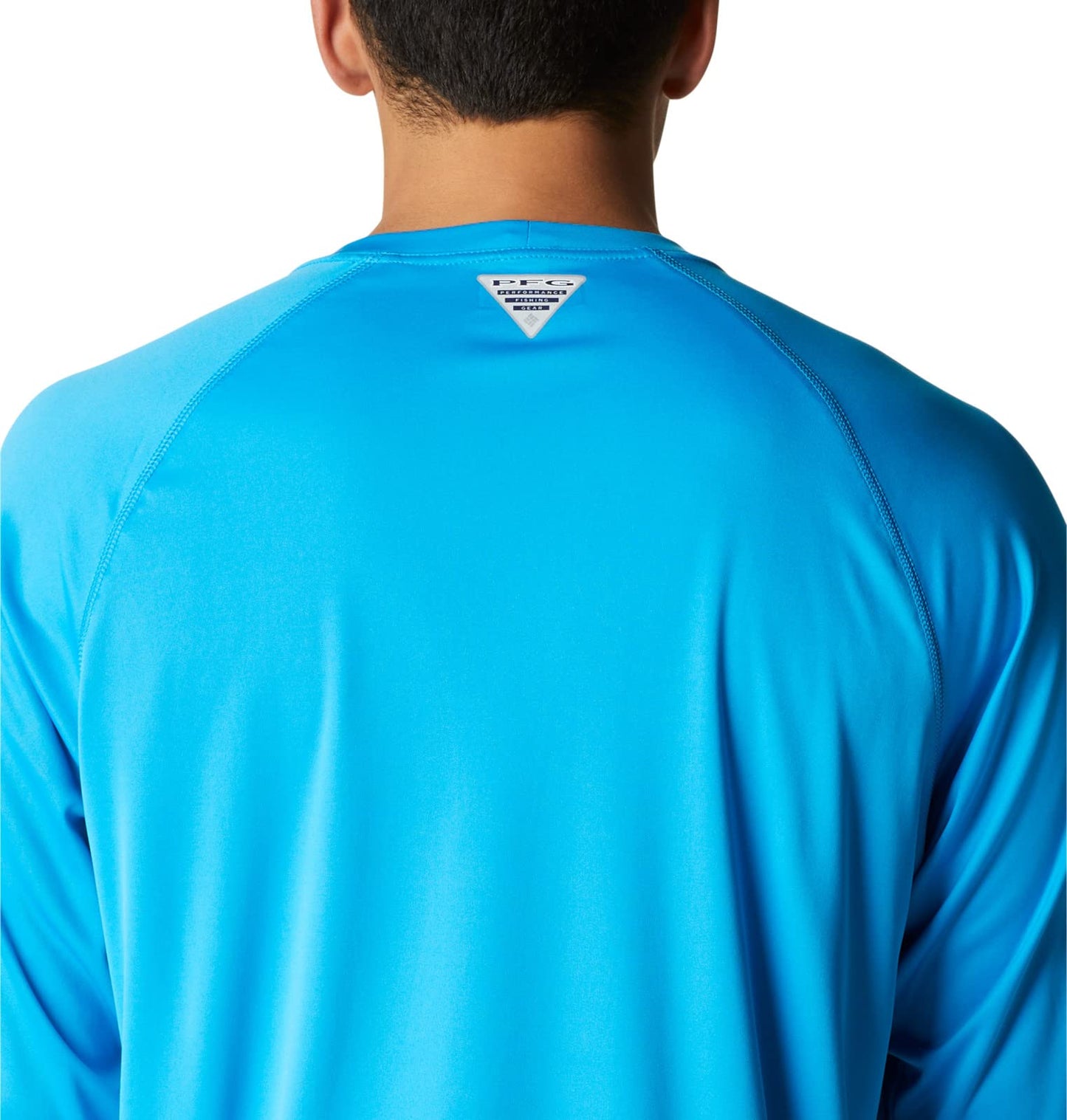 Columbia Men's Terminal Tackle Long Sleeve Shirt, Compass Blue/Carbon Logo, 3X Tall