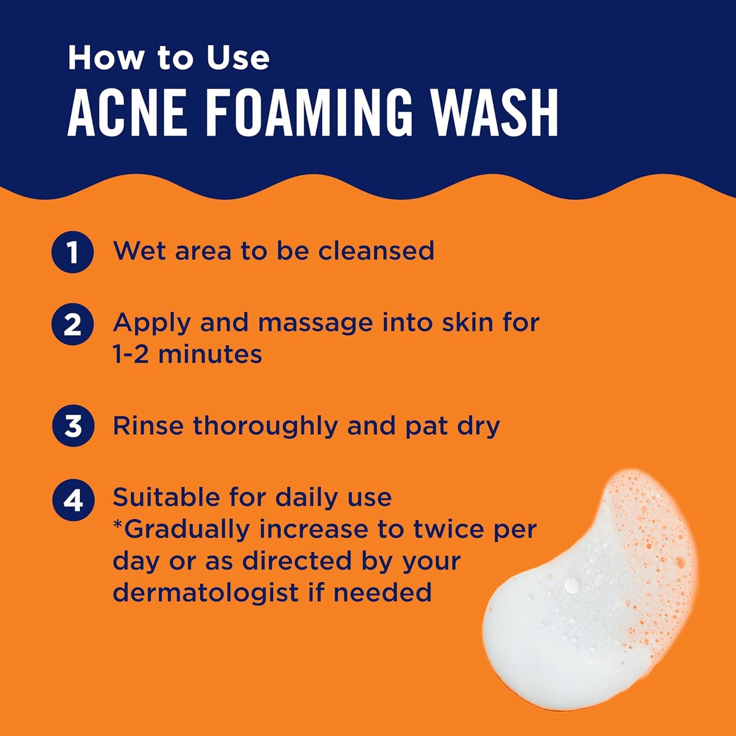 PanOxyl Acne Foaming Wash - 10% Benzoyl Peroxide Maximum Strength Cleanser | 5.5 Oz Tube for Clear Skin