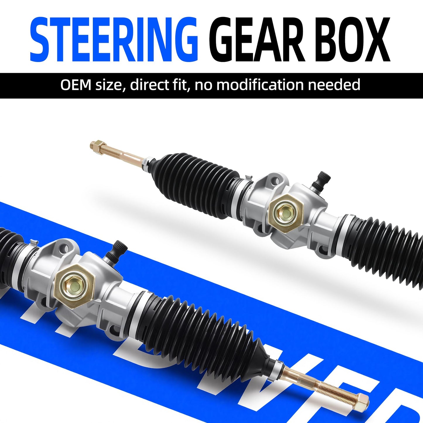 Mixopoly Golf Cart Steering Gear Box Assembly for Club Car Precedent, Onward and Tempo 2004-up G/E Models, Replaces OEM 102288601 103679701