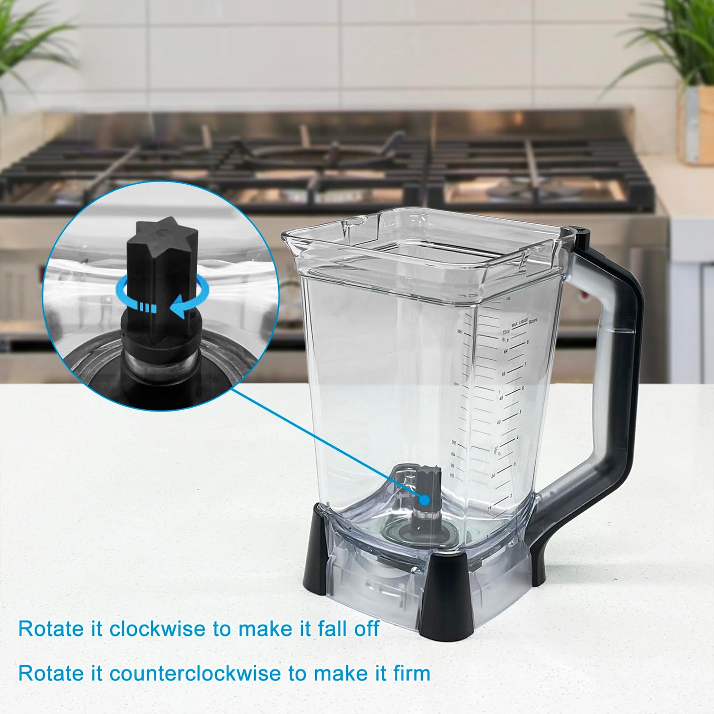 Blender Replacement Parts for Ninja BL610 BL710 Series 72 oz (9 Cups) Pitcher, Jar Bottom Base Blender Blade Driver Clutch and Drive Pin Stud Kit Set