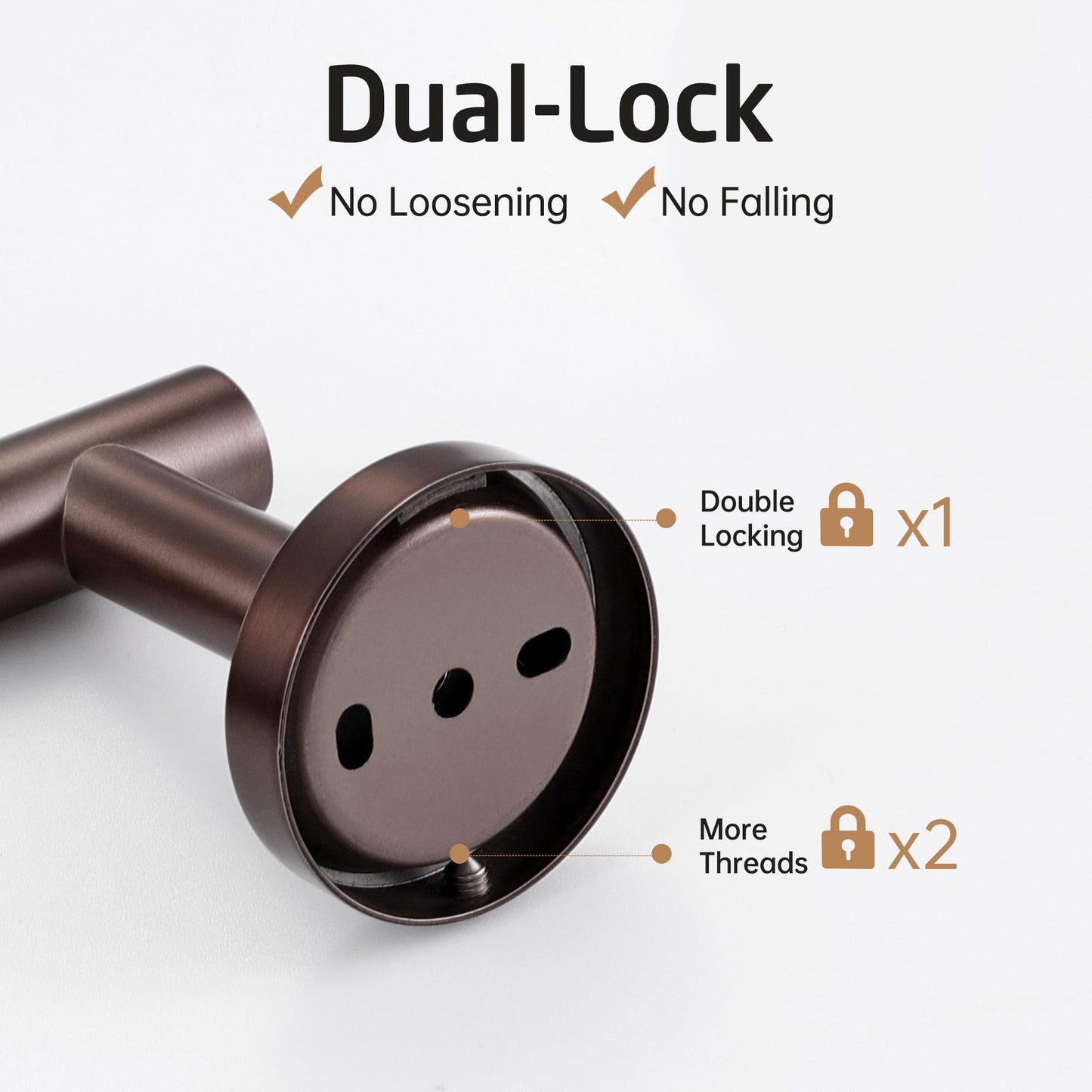 KES Bathroom Toilet Paper Holder 18/8 Stainless Steel, Toilet Paper Roll Holder Wall Mount, Bronze, A2175S12-BB