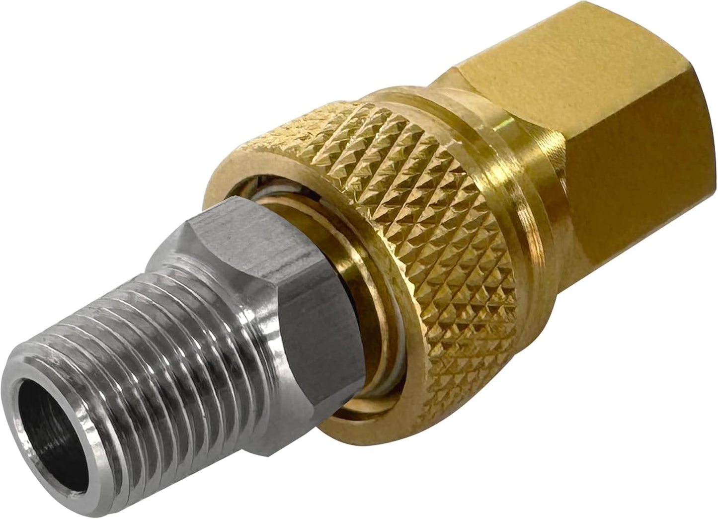 Skiennix Quick-Disconnect Set | 1/8 NPT Female Connector & 8mm Male Plug - Copper & Stainless Steel