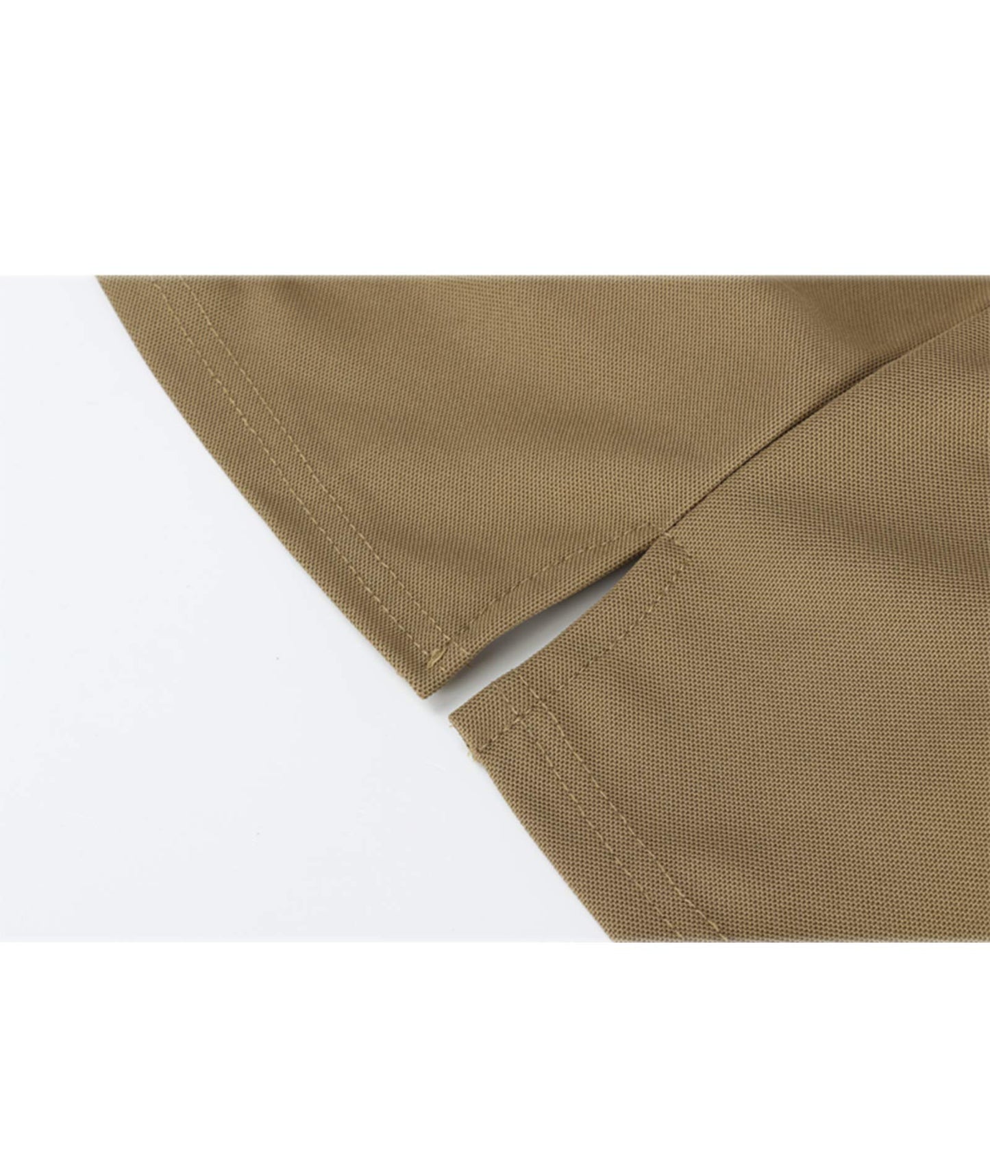 ZITY Mens Polo Shirt Short Sleeve Sports Tactical T-Shirt Athletic Golf Polos Daily Casual Stylish Collared Shirts for Men Khaki Large