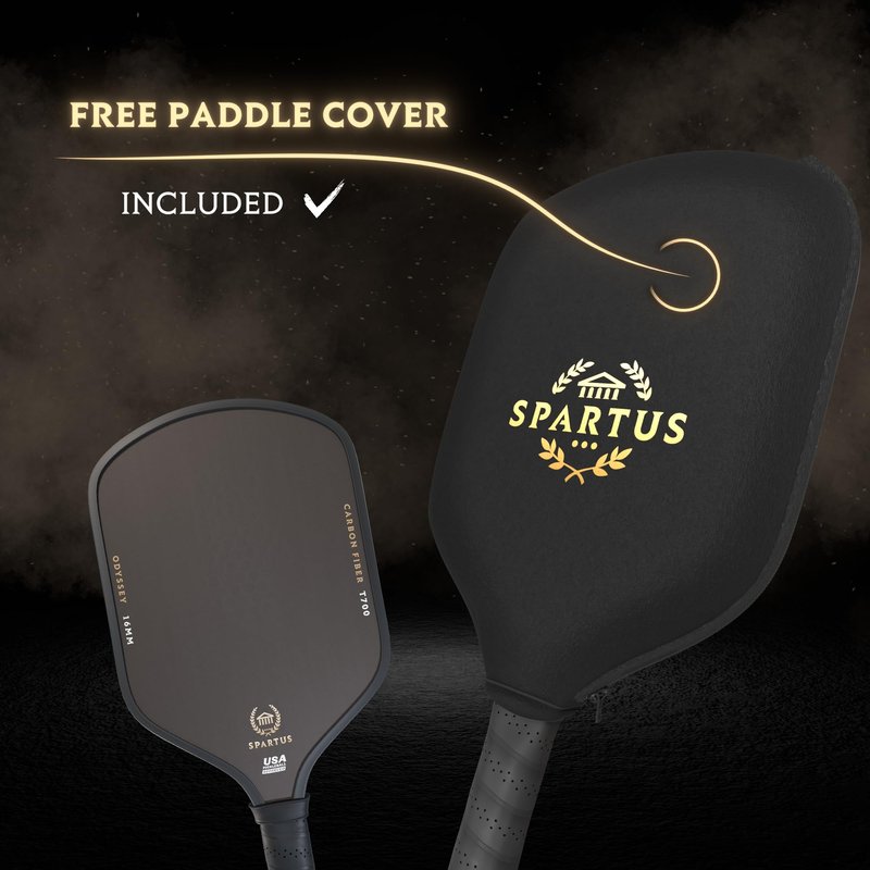 Spartus Odyssey Apex Series Pickleball Paddle with TruGrit Surface Technology and Boost Core for Power & Control - USAP Approved - 16mm Hybrid