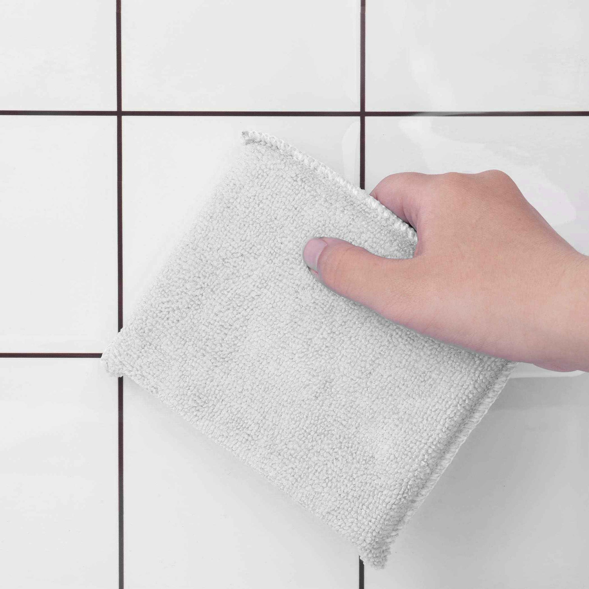 (12-Pack) Professional Microfiber Sealer Applicator Pad – The Perfect Tool to Apply Sealer to All Natural Stone and Tile Like Marble, Granite, Concrete & Slate (White)