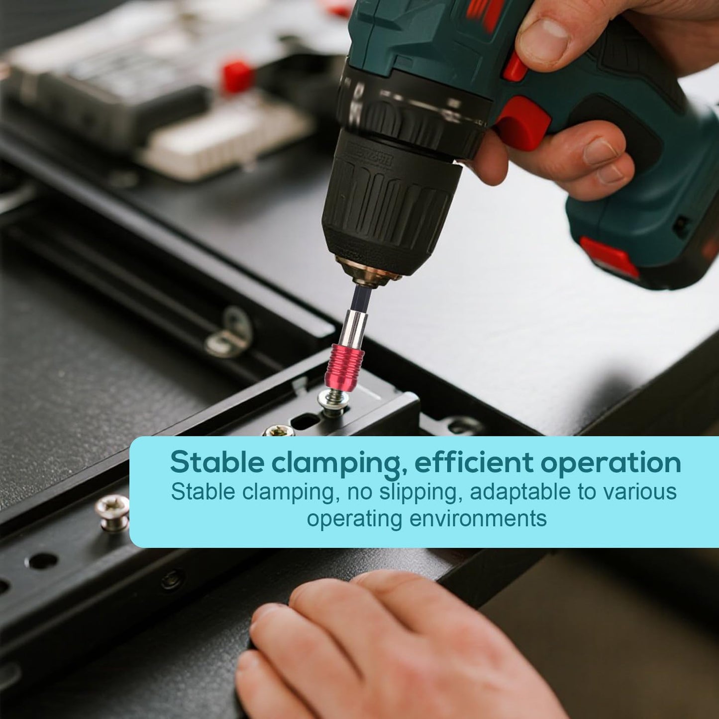 4pcs Drill Bit Extension Set, 1/4 Inch Hex Shank Magnetic Bit Holder for Impact Driver Cordless Drill Electric Screwdriver (2/4/6/12 Inch)