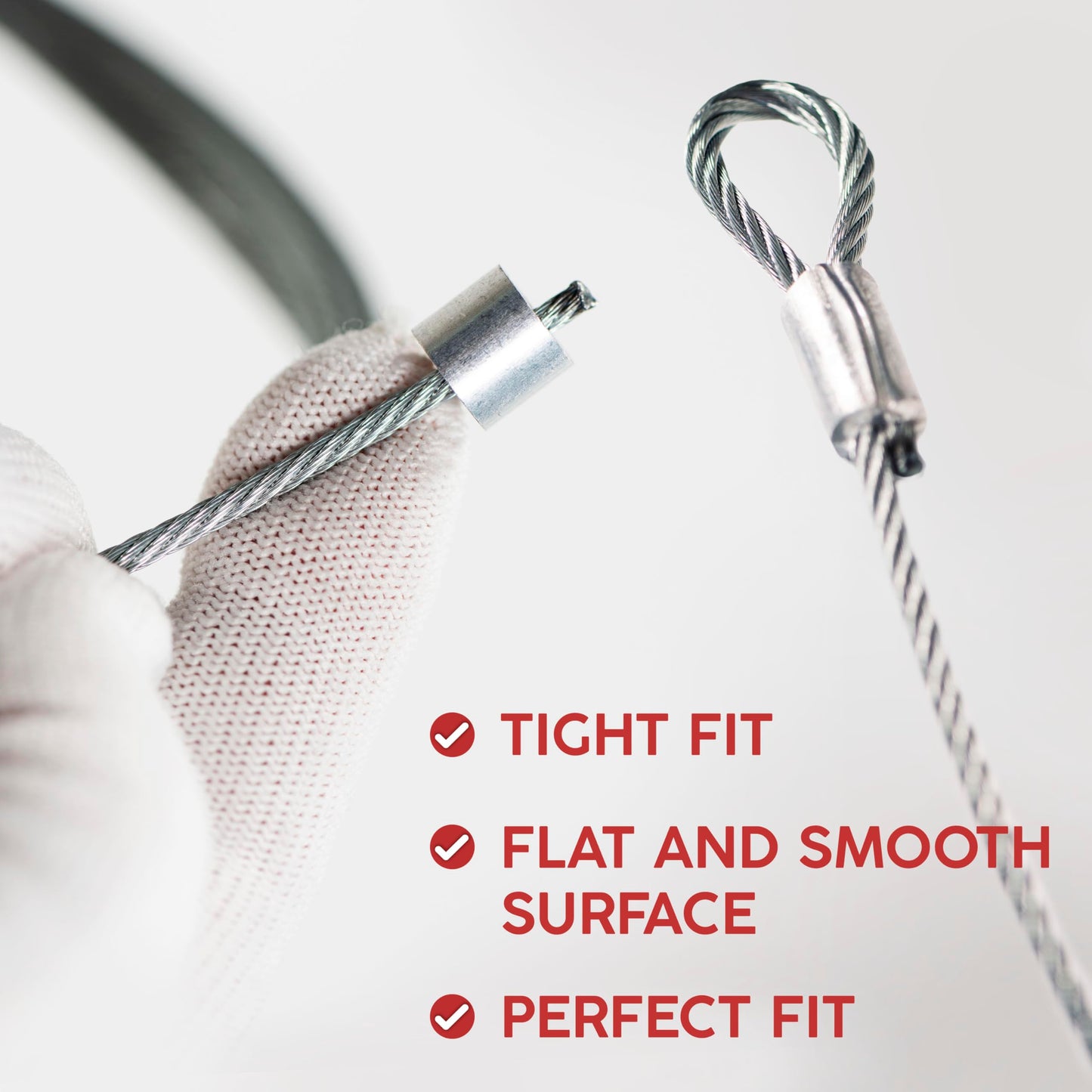 2 Pack 9.6 FT Garage Door Cables Torsion Spring Wire, Replacement Cable Wire, Garage Door Replacement Parts