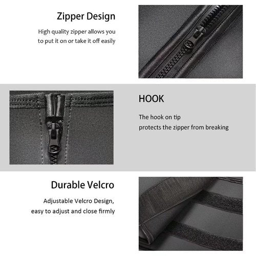 HOPLYNN Neoprene Sauna Sweat Waist Trainer Corset Trimmer Vest for Women Tummy Control, Waist Cincher Body Shaper Black Small