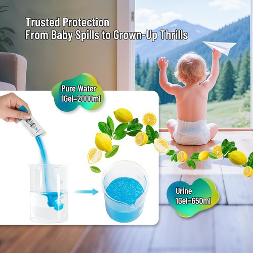 25 Portable Toilet Bags with 25 Poo Gels, 8 Gallon Leak-Proof Camping Toilet Waste Bags ā Absorbent Gel Value Pack for Portable Potty, RV, Hiking, Travel, Outdoor Use
