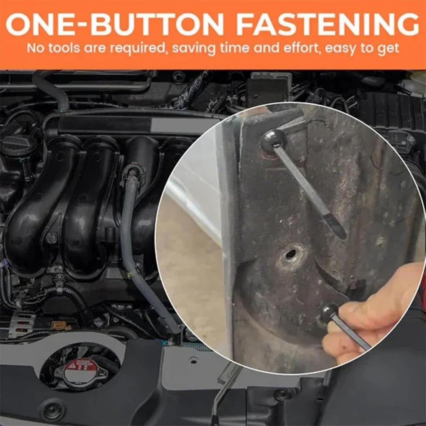 150PCS Nylon Universal Cable Tie Buckle – Cable Tie Buckles & Zip Tie Clips – Tool-Free T‑Shaped Zip Clips & Round Lock Clips Used for Automotive or Daily Automatic Fixation