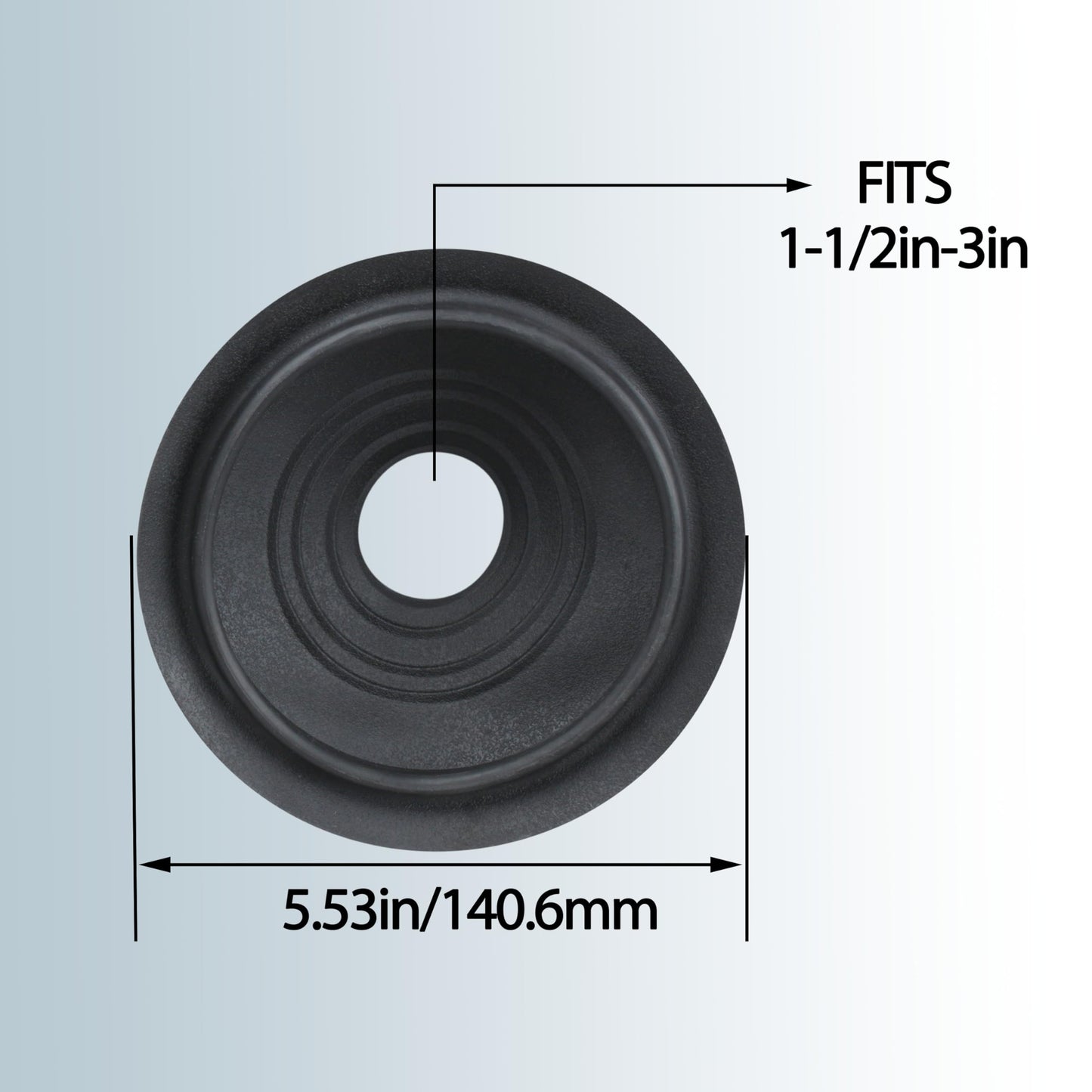 14136 Rain Collar 1.5"-3" No-Calk Roof Flashing for Roof Vent Boot (Pack of 2)