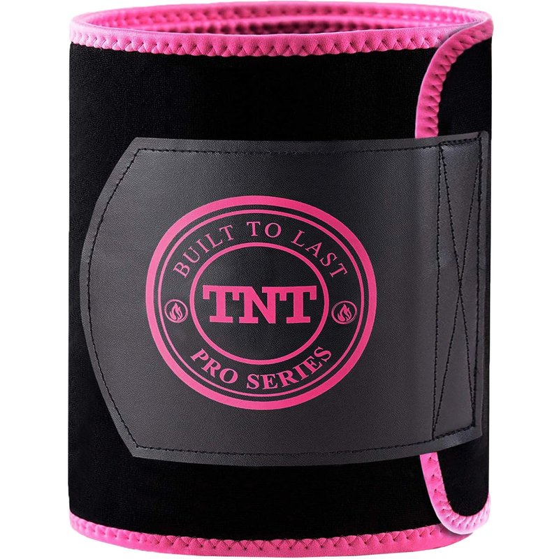 TNT Pro Series Waist Trimmer Belt for Women & Men for Weight Loss - Slimming & Sweat Belt - Neoprene (Pink, Small)