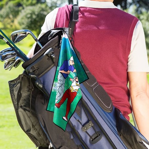 Artpreti Funny Golf Towel, Printed Golf Towels for Golf Bags with Clip, Golf Gift for Men Husband Boyfriend Dad, Birthday Gifts for Fan - The Price is Wrong