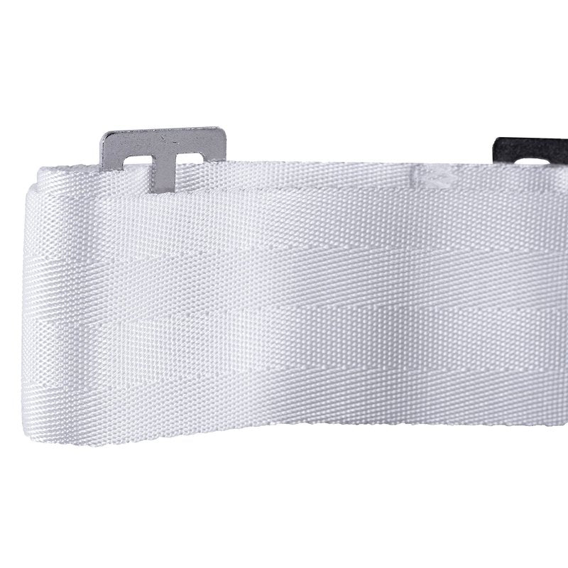 Cannon Sports Premium Tennis Net Center Strap Anchor with Clip - Adjustable Height Heavy Duty White Polyester Webbing with Metal Buckle & Snap Clip - Quick Attachment for Court Use