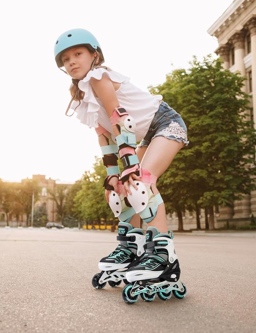 2PM SPORTS Cytia Pink Girls Inline Skates - Adjustable Light-Up Wheels for Fun Beginner Roller Skating