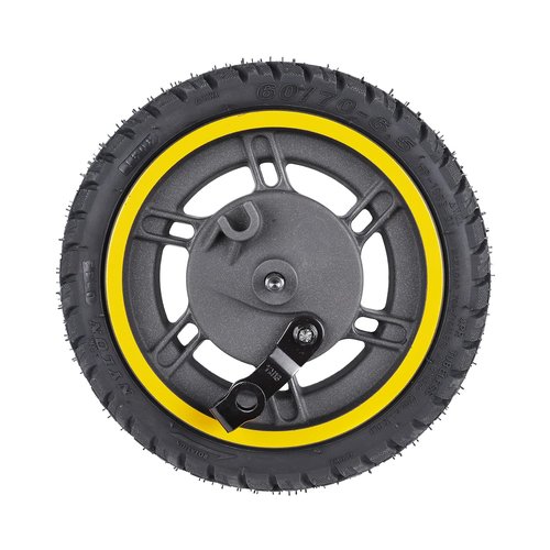 LHROPA 60/70-6.5 10-inch Rubber Explosion-proof Tubeless Tire + Straight nozzle Replace for Segway Ninebot Max/Max G30LP G30 G30E Electric Kick Scooter Wheel Parts
