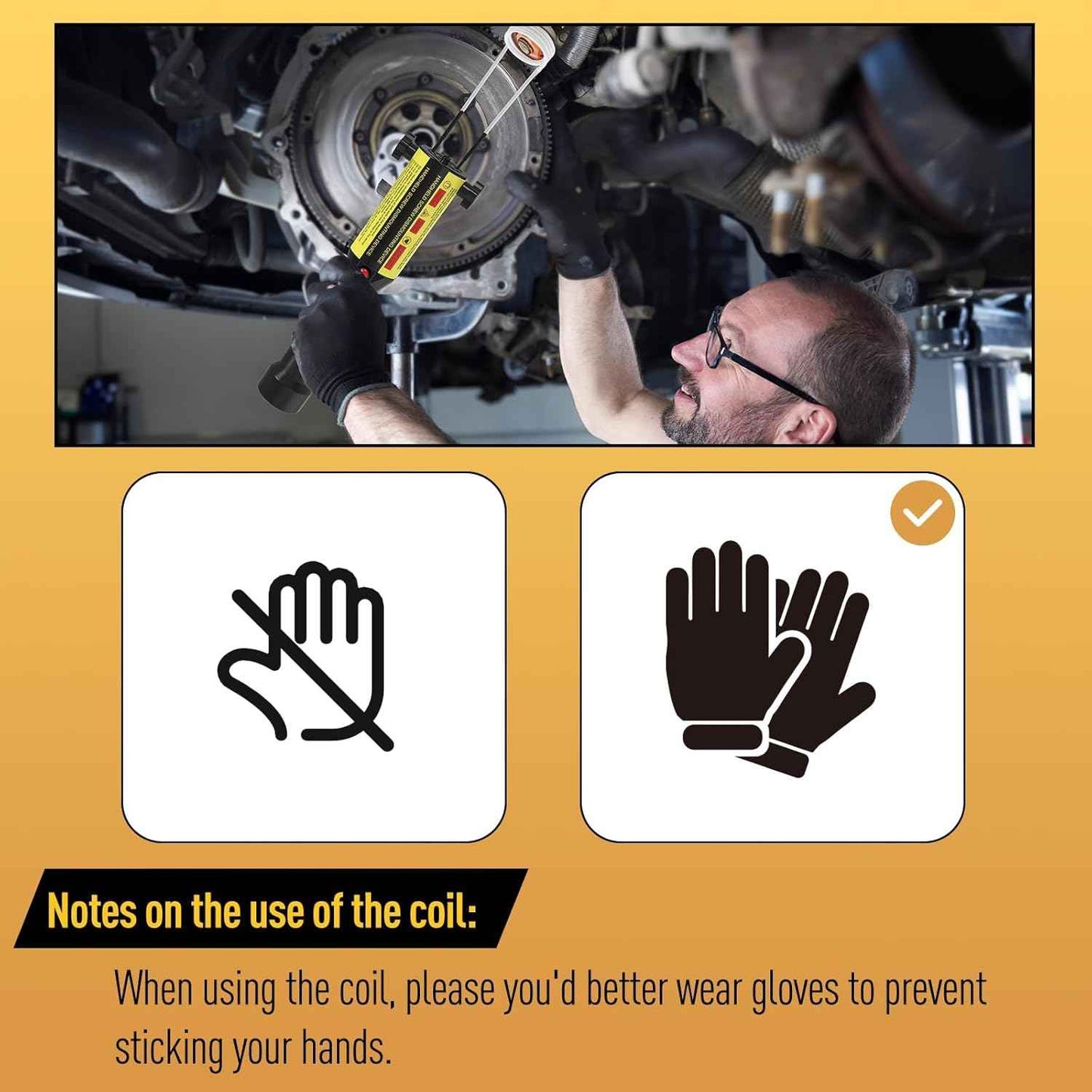 Induction Heater Coil Kit - 10PCS Flexible Coils for Bolt Removal & Long Lifespan