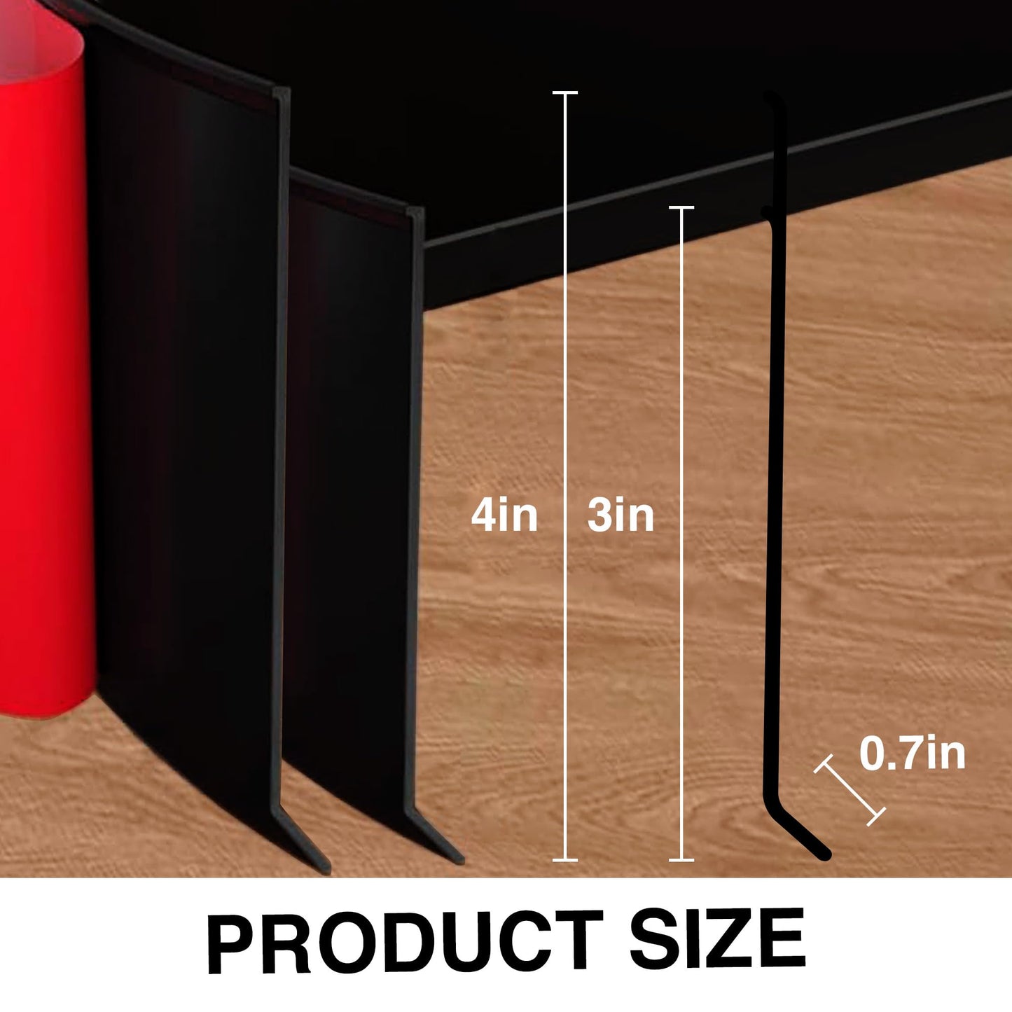 Black Wall Molding Trim 3 Inch x 60 Feet, Wall Base Baseboard Molding Trim Flexible Self Adhesive Rubber Wall Base Moulding Trim Peel and Stick Design Home Decoration Skirting Line