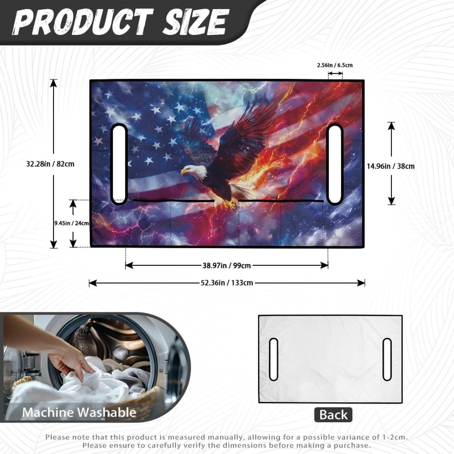 Yaosyuorus Golf Cart Seat Covers, Golf Cart Cushion Covers Eagle and American Flag Summer Winter Fall Golf Cart Seat Towel Blanket Breathable Fabric Golf Accessories Car Decoration Covers