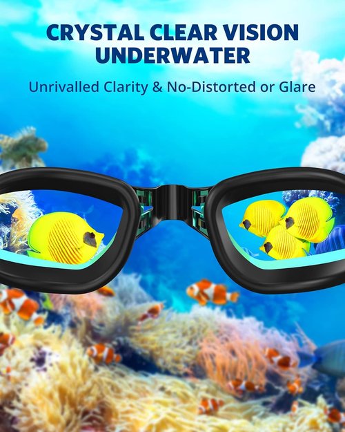 Aegend Swim Goggles - No Leak Design for Full Protection | Adult & Youth Sizes Available