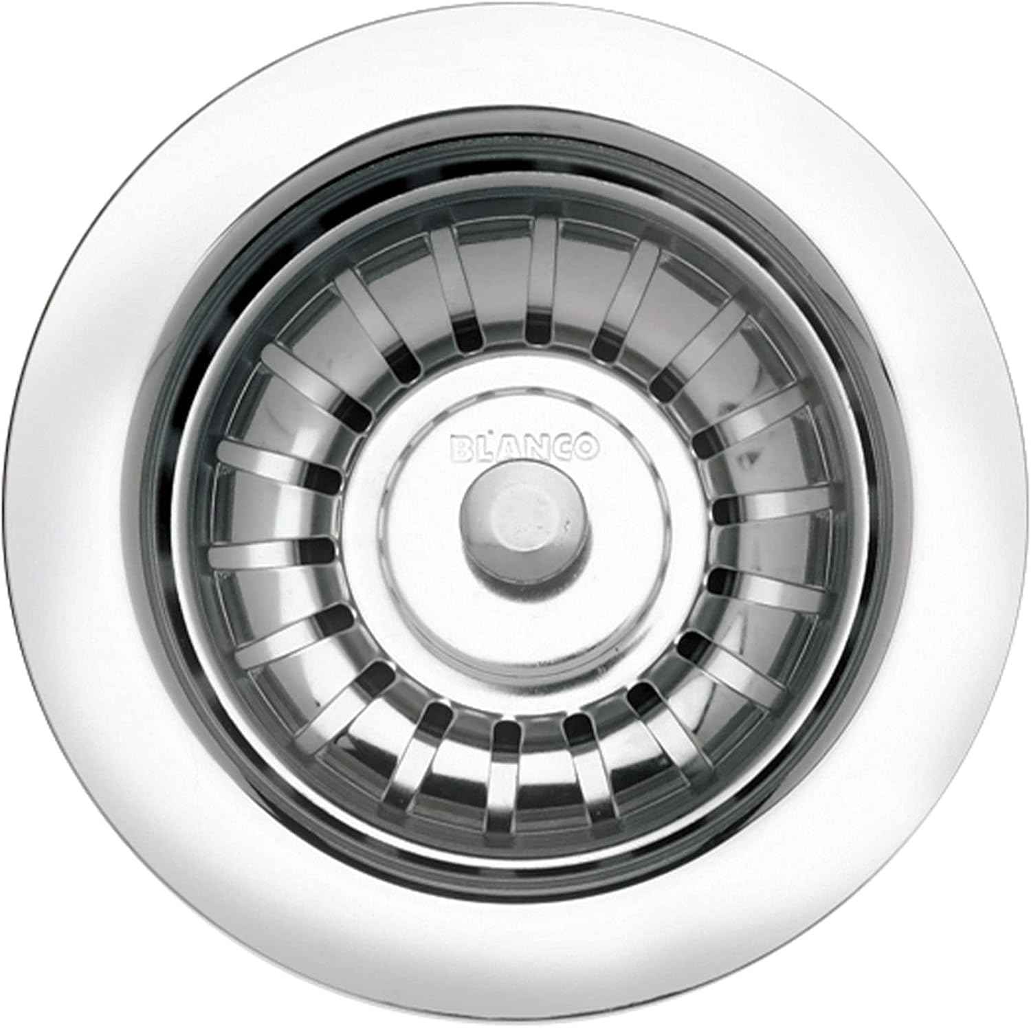 BLANCO White SILGRANIT Kitchen Drain Basket Strainer 3.5” - Durable & Stylish