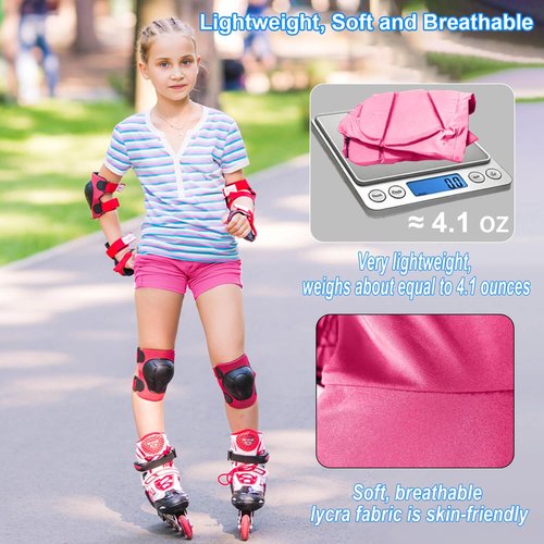 Kids Zip-on Zip-Off Padded Shorts for Snowboard Ski Figure Skating Cycling, Children Youth Adults 3D Hips Pants Proteciton for Tailbone and Butt Pink